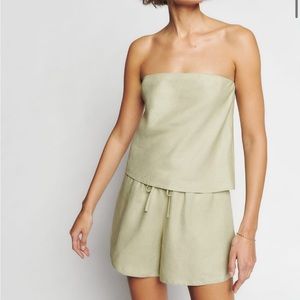 Reformation Spritz Linen Top
